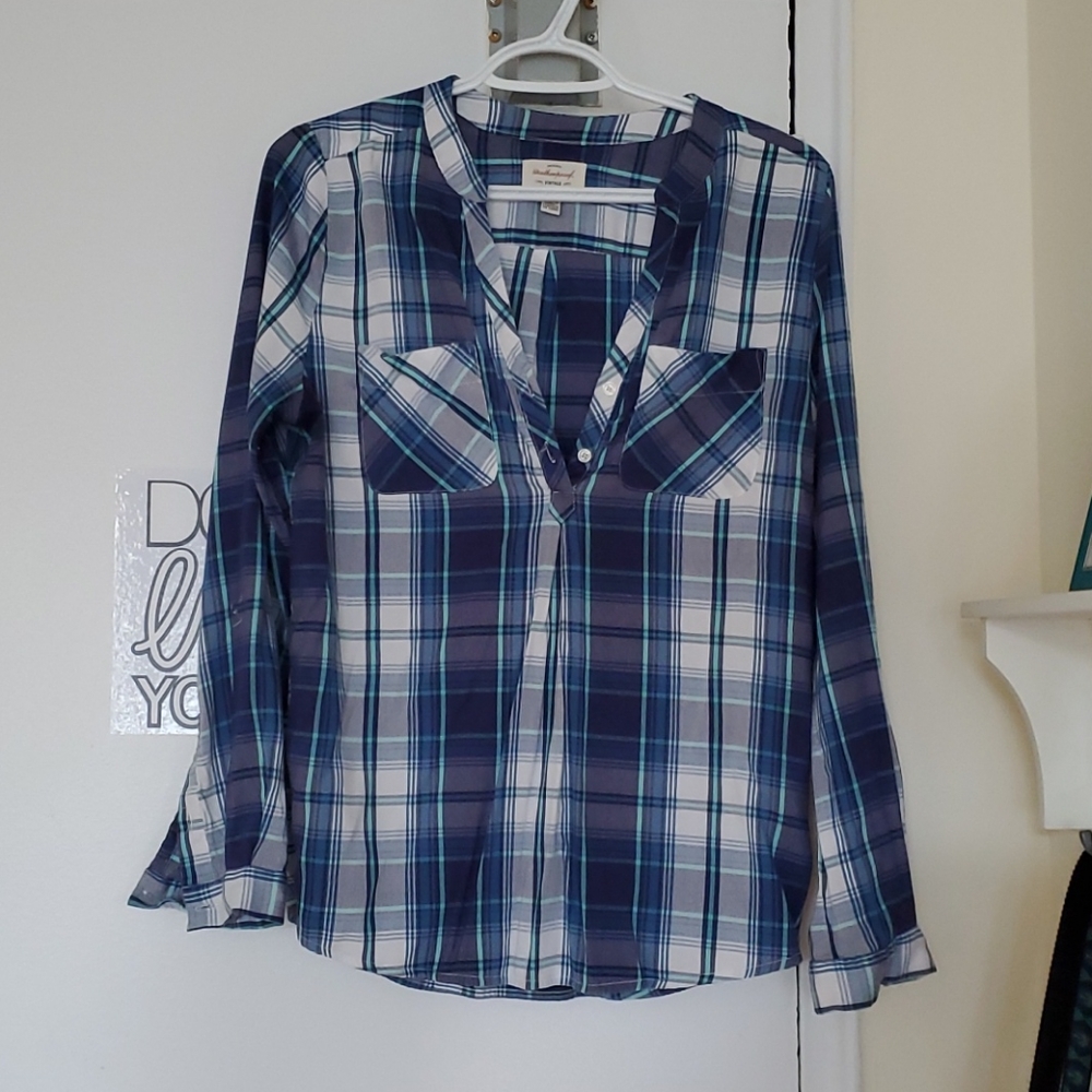 Striped button down shirt